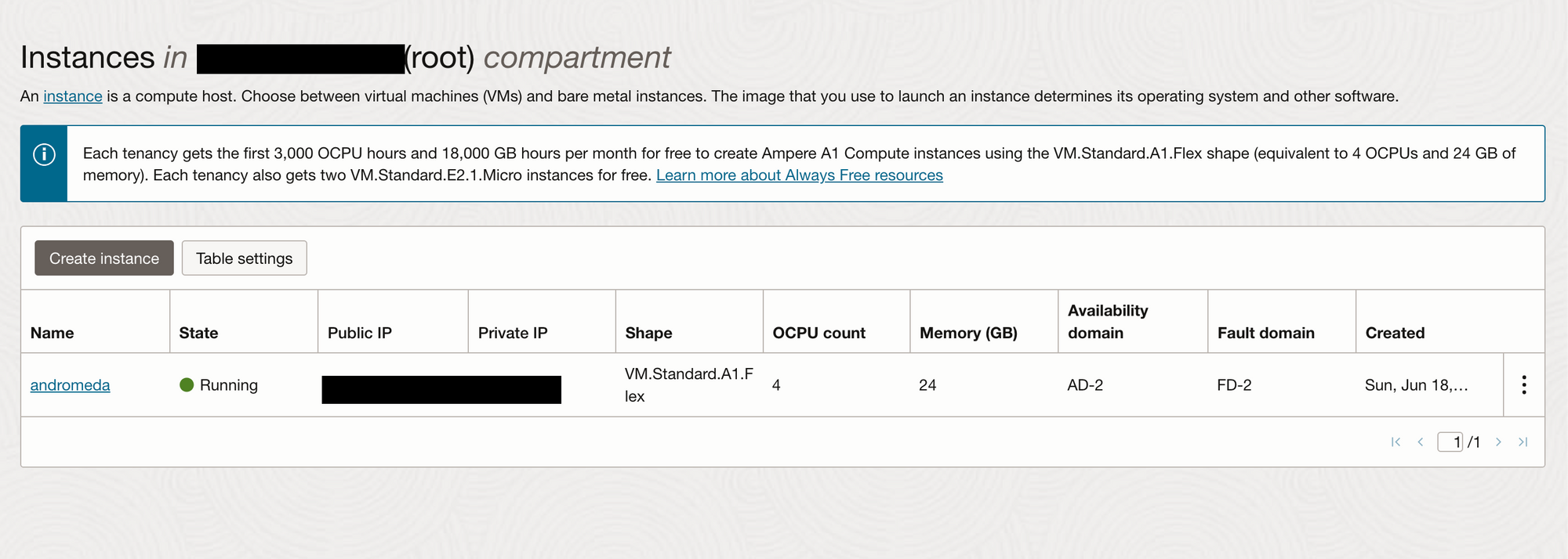 Create a free virtual machine in the cloud - Oracle Cloud